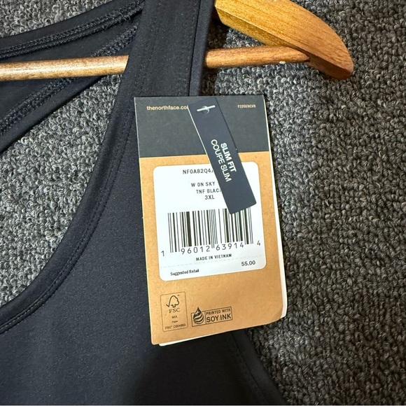 NWT North Face Black Racerback Twist Tank, Women’s XXL 3X - Picture 2 of 6